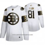 Camiseta Hockey Boston Bruins Anton Blidh Golden Edition Limited Blanco