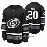 Camiseta Hockey Carolina Hurricanes Sebastian Aho 2019 All Star Negro