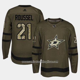 Camiseta Hockey Dallas Stars Antoine Roussel Camuflaje Salute To Service