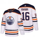 Camiseta Hockey Edmonton Oilers 16 Jujhar Khaira 2018 Blanco