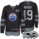 Camiseta Hockey Edmonton Oilers 19 Patrick Maroon 2017 Centennial Limited Negro