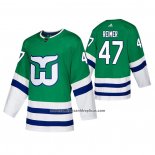 Camiseta Hockey Hartford Whalers James Reimer Autentico Heritage Verde