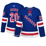 Camiseta Hockey Mujer New York Rangers 20 Chris Kreider Adizero Jugador Primera Azul