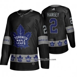 Camiseta Hockey Toronto Maple Leafs Ron Hainsey Breakaway Negro