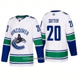 Camiseta Hockey Vancouver Canucks 20 Brandon Sutter Segunda Premier 2017-2018 Blanco