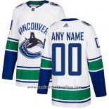 Camiseta Hockey Vancouver Canucks Segunda Personalizada Blanco