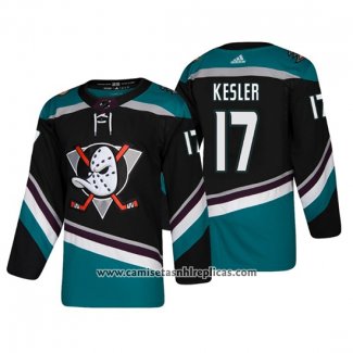 Camiseta Hockey Anaheim Ducks Ryan Kesler Alternato 25th Aniversario Autentico Negro