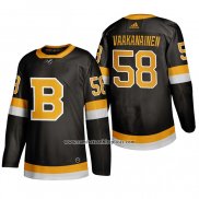 Camiseta Hockey Boston Bruins Urho Vaakanainen Alterno 2019-20 Negro