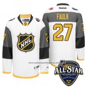 Camiseta Hockey Carolina Hurricanes 27 Justin Faulk 2016 All Star Blanco