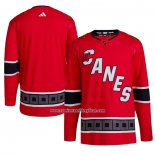 Camiseta Hockey Carolina Hurricanes Reverse Retro Autentico Blank Rojo