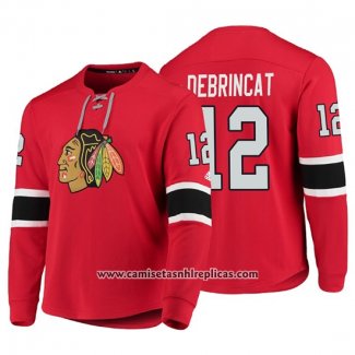 Camiseta Hockey Chicago Blackhawks Alex Debrincat Platinum Rojo