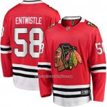 Camiseta Hockey Chicago Blackhawks MacKenzie Entwistle Primera Breakaway Rojo