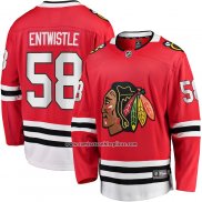 Camiseta Hockey Chicago Blackhawks MacKenzie Entwistle Primera Breakaway Rojo