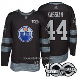 Camiseta Hockey Edmonton Oilers 44 Zack Kassian 2017 Centennial Limited Negro