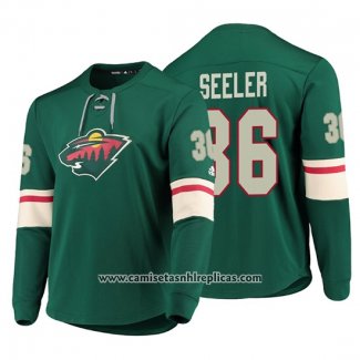 Camiseta Hockey Minnesota Wild Nick Seeler Platinum Verde