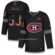 Camiseta Hockey Montreal Canadiens Victor Mete 2020 USA Flag Negro