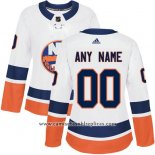 Camiseta Hockey Mujer New York Islanders Segunda Personalizada Blanco