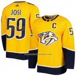 Camiseta Hockey Nashville Predators Roman Josi Autentico Oro