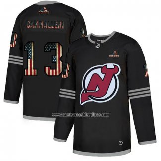 Camiseta Hockey New Jersey Devils Cammalleri 2020 USA Flag Negro