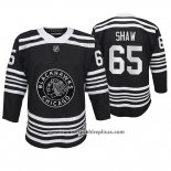 Camiseta Hockey Nino Chicago Blackhawks Andrew Shaw Premier Alternato Negro