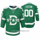 Camiseta Hockey Nino Dallas Stars Personalizada Replica Jugador 2020 Winter Classic Verde