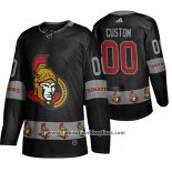 Camiseta Hockey Ottawa Senators Personalizada Breakaway Negro