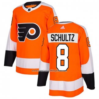 Camiseta Hockey Philadelphia Flyers Dave Schultz Primera Autentico Naranja