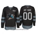 Camiseta Hockey San Jose Sharks Personalizada Negro