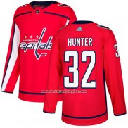 Camiseta Hockey Washington Capitals 32 Dale Hunter Primera Autentico Rojo