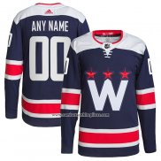 Camiseta Hockey Washington Capitals Alterno Autentico Personalizada Azul