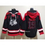 Sudaderas con Capucha Chicago Blackhawks Jonathan Toews Negro