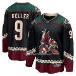 Camiseta Hockey Arizona Coyotes Clayton Keller Primera Premier Breakaway Negro