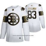 Camiseta Hockey Boston Bruins Karson Kuhlman Golden Edition Limited Blanco