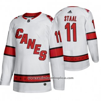 Camiseta Hockey Carolina Hurricanes Jordan Staal Segunda Autentico Jugador Blanco