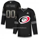 Camiseta Hockey Carolina Hurricanes Personalizada Black Shadow