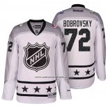 Camiseta Hockey Columbus Blue Jackets Sergei Bobrovsky 72 2017 All Star Blanco