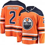 Camiseta Hockey Edmonton Oilers Evan Bouchard Primera Breakaway Naranja