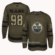 Camiseta Hockey Edmonton Oilers Jesse Puljujarvi Camuflaje Salute To Service