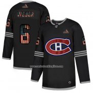 Camiseta Hockey Montreal Canadiens Shea Weber 2020 USA Flag Negro