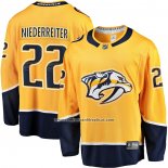 Camiseta Hockey Nashville Predators Nino Niederreiter Primera Breakaway Oro