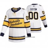 Camiseta Hockey Nashville Predators Retro Personalizada Breakaway Jugador 2020 Winter Classic Blanco