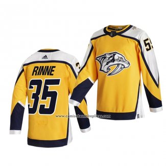 Camiseta Hockey Nashville Predators Rinne Amarillo