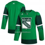 Camiseta Hockey New York Rangers 2023 St. Patrick's Day Autentico Verde