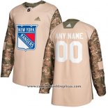 Camiseta Hockey New York Rangers Camuflaje Autentico 2017 Veterans Day Stitched Personalizada