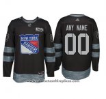 Camiseta Hockey New York Rangers Personalizada Negro