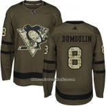 Camiseta Hockey Nino Pittsburgh Penguins 8 Brian Dumoulin Salute To Service 2018 Verde