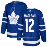 Camiseta Hockey Nino Toronto Maple Leafs 12 Patrick Marleau Azul Primera Autentico Stitched