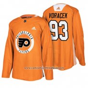 Camiseta Hockey Philadelphia Flyers Jakub Voracek New Season Practice Naranja