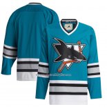 Camiseta Hockey San Jose Sharks Classics Autentico Blank Verde