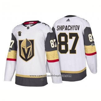 Camiseta Hockey Vegas Golden Knights 87 Vadim Shipachyov Segunda 2018 Blanco